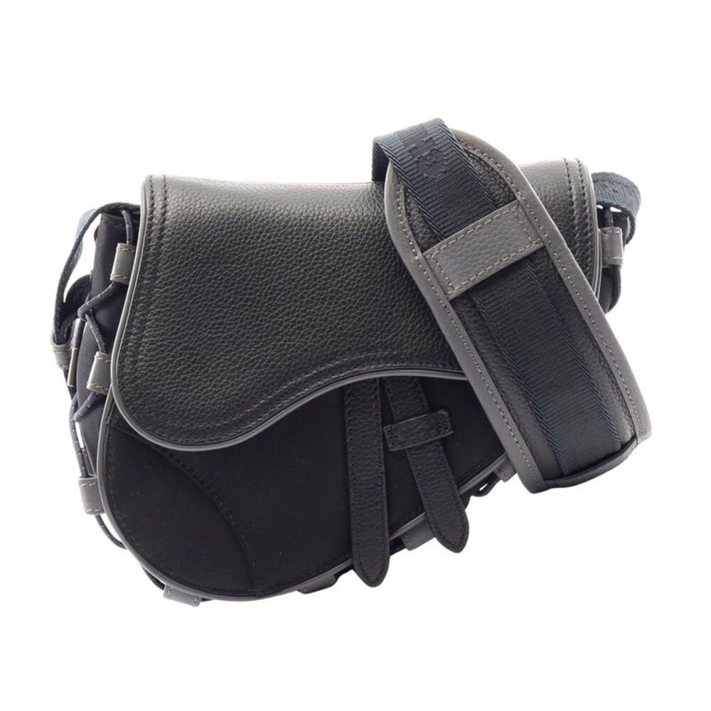 Dior Sacai Saddle Mini Bag Nylon Leather